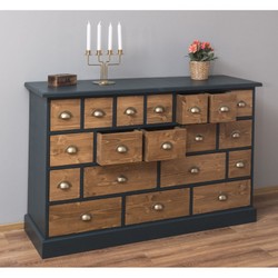 Casa Padrino Kommode Jugendstil Kolonial Landhaus Shabby 19 Schubladen Apotherker Schrank Chest of Drawers viele Schubladen Casa Padrino Kommode Jugendstil Kolonial Landhaus Shabby 19 Schubladen Apotherker Schrank Chest of Drawers viele Schubladen