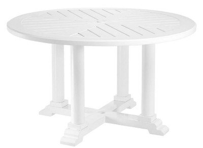 Casa Padrino Luxus Esstisch Bell Rive Ø 130 cm Weiß