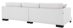 Casa Padrino sofá de sala de estar de lujo con cojines blanco / negro 284 x 110 x H. 85 cm - Muebles de Sala de Estar - Colección de Lujo