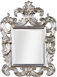 Casa Padrino espejo de pared barroco de lujo plata 86 x 8 x A. 114 cm - Espejo Suntuoso de Estilo Antiguo con Hermosos Adornos - Calidad de Lujo - Hecho en Italia