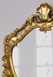 Casa Padrino Barock Wandspiegel Spiegel Gold Prunkspiegel Schminkspiegel Baroque Mirror Antik Stil Silver Furniture Interior