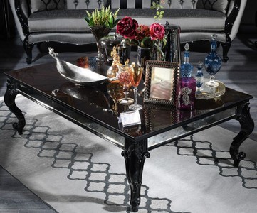 Casa Padrino Luxus Barock Couchtisch Armoni Schwarz