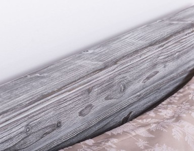 Casa Padrino Landhausstil Massivholz Bett Antik Grau 90 x 200 x H. 93 cm - Massivholz Einzelbett - Landhausstil Schlafzimmer Möbel