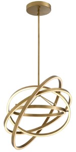 Casa Padrino Luxus LED Kronleuchter Cassini Antik Messingfarben