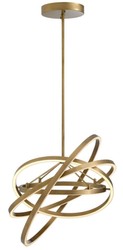 Casa Padrino Luxus LED Kronleuchter Cassini Antik Messingfarben