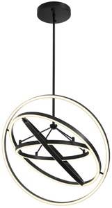 Casa Padrino Luxus LED Kronleuchter Bronzefarben Ø 90 x H. 102 cm - Moderner verstellbarer Wohnzimmer Kronleuchter - Luxus Qualität