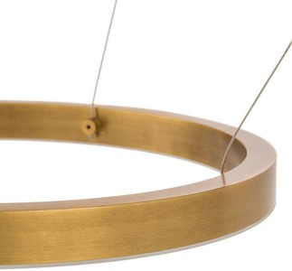 Casa Padrino Luxus LED Kronleuchter Antik Messingfarben Ø 80 x H. 80 cm - Moderner runder Kronleuchter - Luxus Kollektion