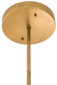 Casa Padrino Luxus LED Kronleuchter Antik Messingfarben Ø 80 x H. 80 cm - Moderner runder Kronleuchter - Luxus Kollektion