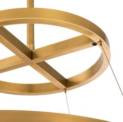 Casa Padrino Luxus LED Kronleuchter Elements Antik Messingfarben