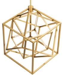 Casa Padrino lampadario a LED di design ottone antico 82 x 78 x A. 82 cm - Lampadario Moderno di Lusso - Mobili di Lusso