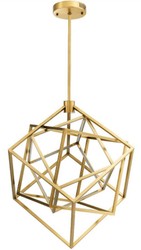 Casa Padrino lampadario a LED di design ottone antico 82 x 78 x A. 82 cm - Lampadario Moderno di Lusso - Mobili di Lusso