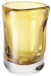Casa Padrino Luxus Glas Vase Blumenvase Corum S Gelb