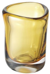 Casa Padrino Luxus Glas Vase Blumenvase Corum S Gelb