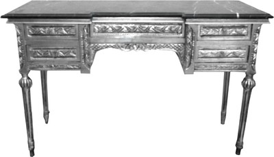 Casa Padrino Barock Konsole Konsolentisch Silber Marmor Schwarz Marmorplatte Baroque Console Table Silver Black Marble Furniture Interior Möbel Barockkonsole Casa Padrino Barock Konsole Konsolentisch Silber Marmor Schwarz Marmorplatte Baroque Console Table Silver Black Marble Furniture Interior Möbel Barockkonsole