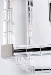 Casa Padrino Luxus Designer Deckenleuchte Alpine Silber / Antik Messing