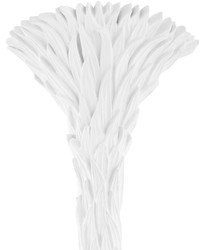 Casa Padrino decorazione murale di lusso bianco opaco 39,5 x 17 x A. 174 cm - Foglie di Palma in Resina Scolpita - Accessori Decorativi di Lusso