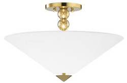 Casa Padrino Luxus Deckenleuchte Flare Antik Messing / Weiß