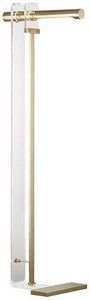 Casa Padrino designer LED floor lamp antique brass 37.5 x 25.4 x H. 111.8 cm - Modern floor lamp - Living room lamp - Luxury Quality

