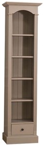 Casa Padrino country style shelf cabinet beige 50 x 33 x H. 190 cm - Solid Wood Cabinet with 4 Shelves and Drawer - Country Style Furniture
