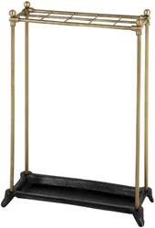 Casa Padrino support de bâton de marche de luxe laiton antique / noir 40 x 16 x H. 54 cm - Accessoires pour Hôtels et Restaurants