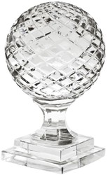 Casa Padrino set di palline di vetro decorazione di lusso - 3 Palline con Base - Decorazione Scrivania - Decorazione Soggiorno - Collezione di Lusso