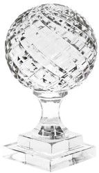 Casa Padrino set di palline di vetro decorazione di lusso - 3 Palline con Base - Decorazione Scrivania - Decorazione Soggiorno - Collezione di Lusso