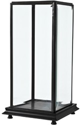 Casa Padrino Luxus Tischvitrine Uffizi L Antik Bronze / Schwarz
