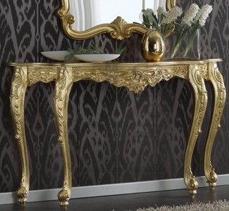 Casa Padrino Luxus Barock Konsole Konsolentisch Gold