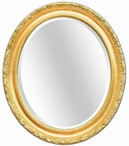 Casa Padrino specchio barocco di lusso oro 64 x 6 x A. 84 cm - Specchio ovale da parete in stile barocco - Mobili Barocchi