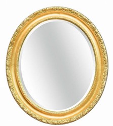Casa Padrino luxury baroque mirror gold 54 x 6 x H. 64 cm - Oval wall mirror in baroque style - Baroque Furniture