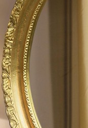 Casa Padrino luxury baroque mirror gold 54 x 6 x H. 64 cm - Oval wall mirror in baroque style - Baroque Furniture
