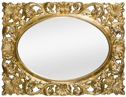 Casa Padrino luxury baroque wall mirror gold 73 x 6 x H. 95 cm - Living room mirror - Wardrobe mirror - Baroque Mirror