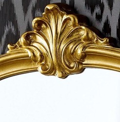 Casa Padrino miroir baroque de luxe or 92 x 5 x H. 106 cm - Beau Miroir Mural en Bois Massif de Style Baroque