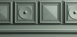 Casa Padrino 3D panel white 33.3 x 2.6 x H. 33.3 cm - Wall panel - Ceiling panel - Wall Decoration in Baroque Style