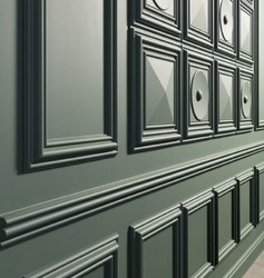 Casa Padrino 3D panel white 33.3 x 2.6 x H. 33.3 cm - Wall panel - Ceiling panel - Wall Decoration in Baroque Style