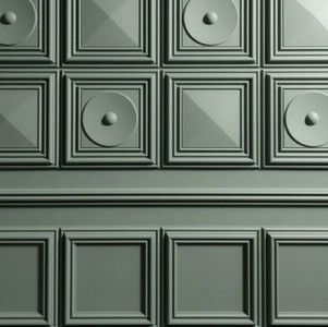 Casa Padrino 3D Paneel Weiß 33,3 x 3,5 x H. 33,3 cm - Wandpaneel - Deckenpaneel - Wanddeko im Barockstil