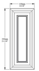 Casa Padrino panel de pared blanco 55 x 1,7 x A. 22 cm - Panel Rectangular - Accesorios Deco