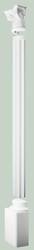 Casa Padrino élément décoratif baroque pilier tête de lit blanc 36 x 18 x H. 30 cm - Décoration Murale - Décoration Baroque