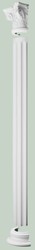 Casa Padrino élément décoratif baroque pilier tête de lit blanc 36 x 18 x H. 30 cm - Décoration Murale - Décoration Baroque