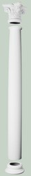 Casa Padrino baroque decorative element pillar white Ø 32 x H. 12.5 cm - Round Deco Pillar Base in Baroque Style