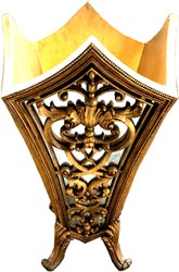 Porte-parapluie de luxe baroque massif Casa Padrino or avec verre miroir - Collection de luxe d'intérieur d'hôtel - Édition limitée Porte-parapluie de luxe baroque massif Casa Padrino or avec verre miroir - Collection de luxe d'intérieur d'hôtel - Édition limitée