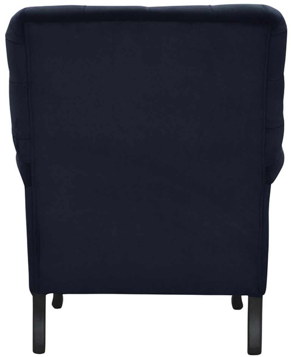 Casa Padrino Luxus Wohnzimmer Samt Sessel 82 x 75 x H. 93 cm - Verschiedene Farben - Luxus Wohnzimmermöbel