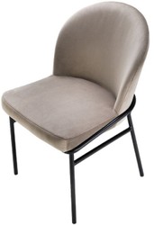 Casa Padrino Luxus Esszimmerstühle Eszimmerstuhl Set Willis Greige / Schwarz