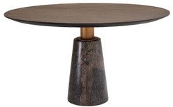 Casa Padrino Luxus Marmor Esstisch Genova Grau Ø 132 cm