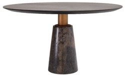 Casa Padrino Luxus Marmor Esstisch Genova Grau Ø 132 cm