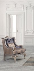Casa Padrino fauteuil de salon baroque de luxe avec coussin violet / beige / argent / or 86 x 90 x H. 110 cm - Meubles Baroques