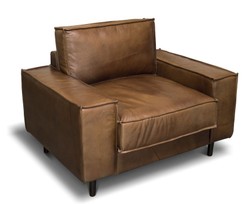 Casa Padrino luxury real leather lounge chair vintage leather brown - luxury living room armchair furniture buffalo leather