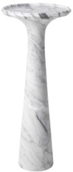 Casa Padrino Luxus Carrara Marmor Beistelltisch Pompano High Weiß