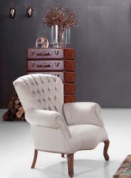 Casa Padrino fauteuil de salon baroque de luxe gris clair / marron 78 x 75 x H. 101 cm - Mobilier Baroque