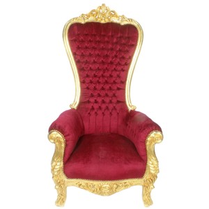 Poltrona Trono Barocco Casa Padrino Maestoso modello Bordeaux / Oro - Poltrona gigante - Sedia Thron Tron Poltrona Trono Barocco Casa Padrino Maestoso modello Bordeaux / Oro - Poltrona gigante - Sedia Thron Tron